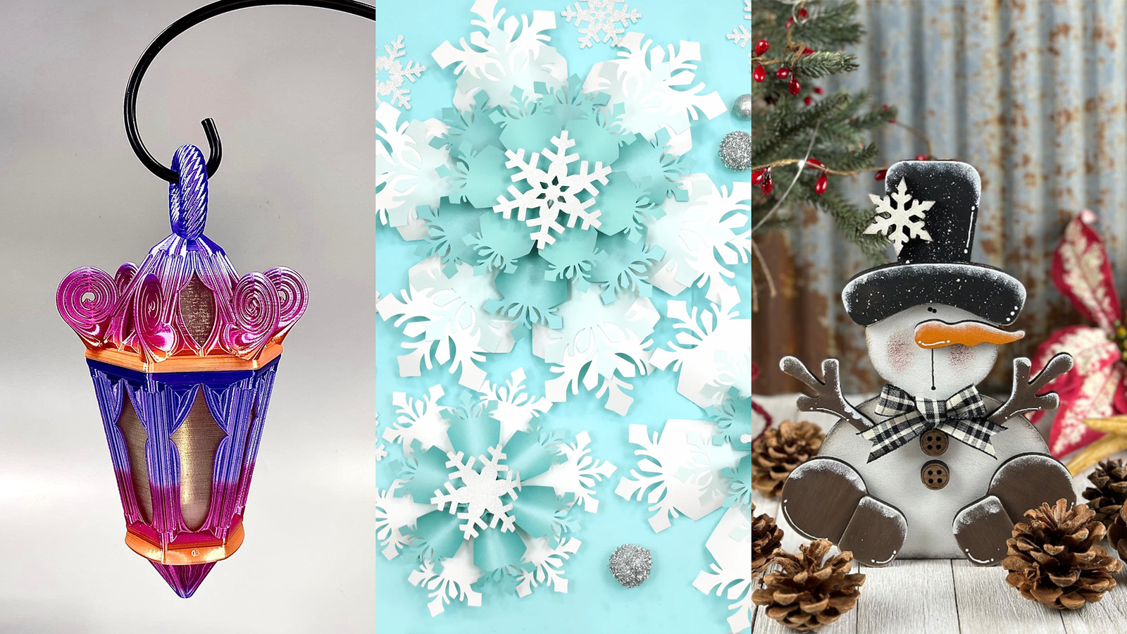 Laser Cut and 3D Printed Holiday Decoration Ideas