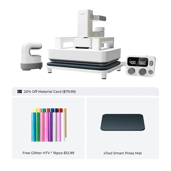 xTool Heat Press Machine for T-shirts, HTV, Sublimation and DTF