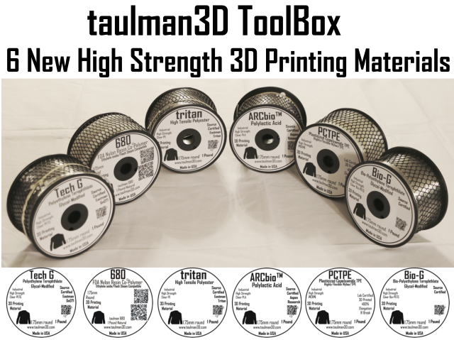 Taulman 3D Six Filament Types