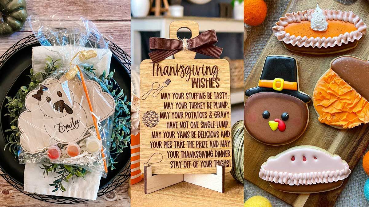 Thanksgiving Laser Cut and 3D Printed Project Ideas for 2024!