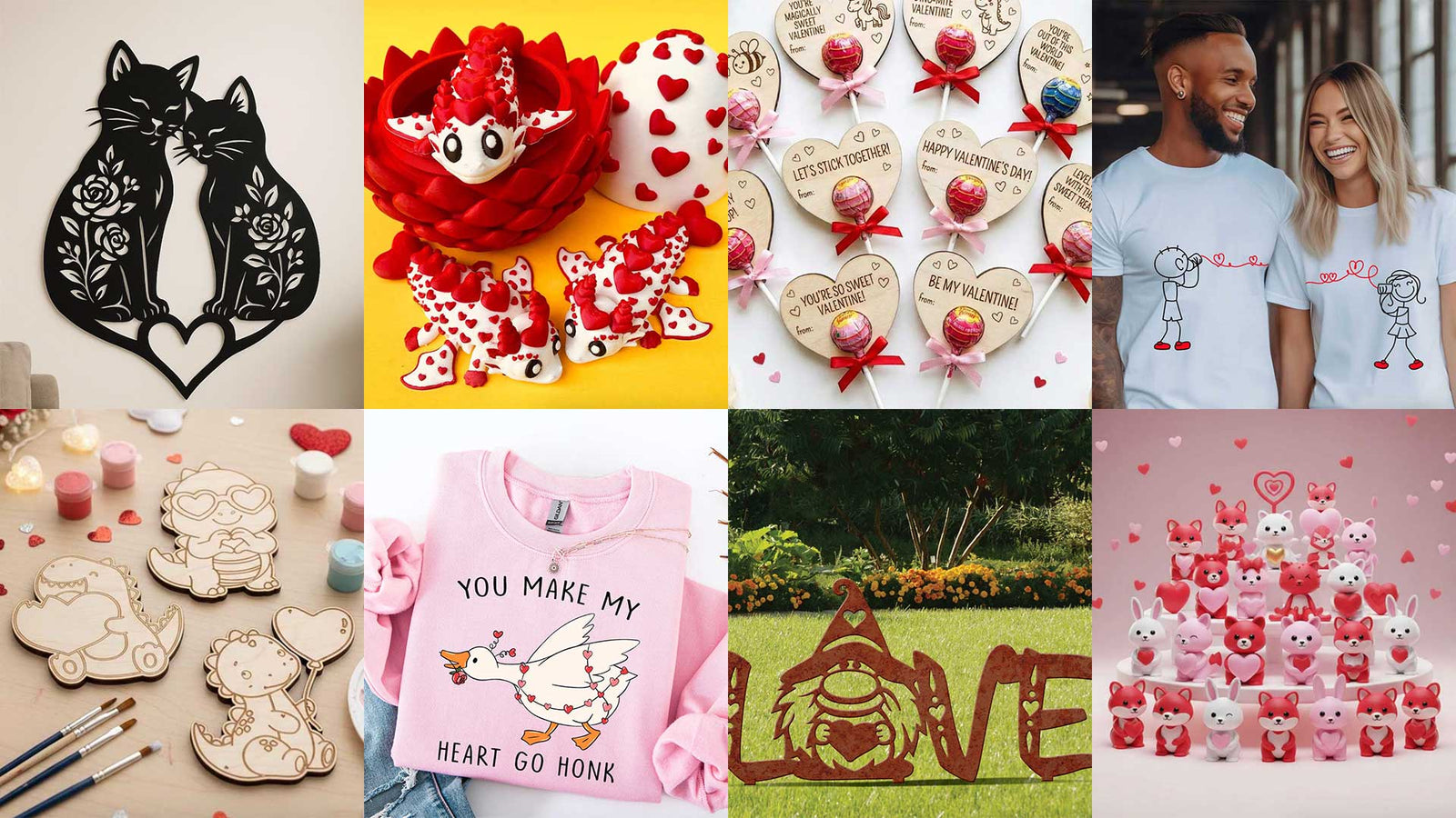 Make It With Love: Valentine’s Day Files for 3D Printing, Laser Cutting & More