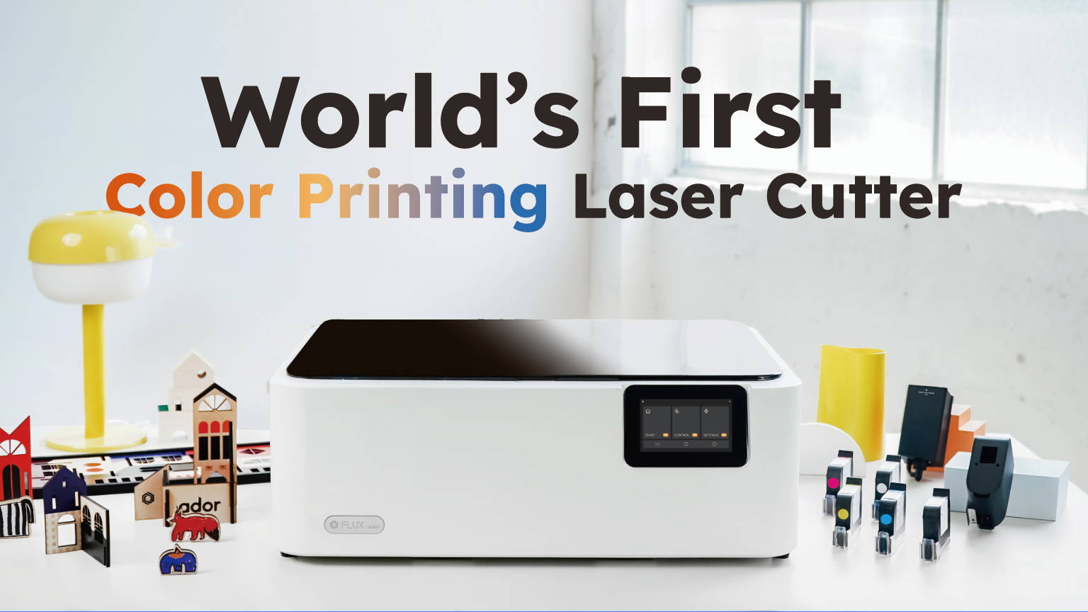 Introducing the FLUX Ador 3-in-1 Color Printing Laser Cutter