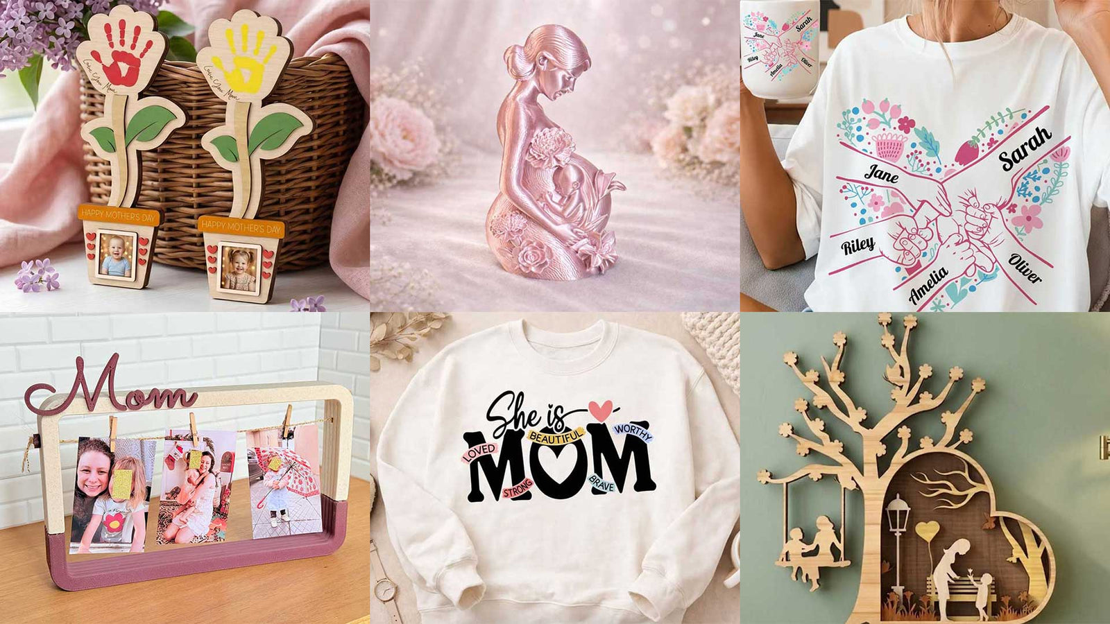 Top Mother’s Day Gift Files to 3D Print, Laser Cut & Press at Home