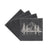 Black Square Stone Slate Coasters (4pcs) - Image 7