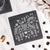 Black Square Stone Slate Coasters (4pcs) - Image 7