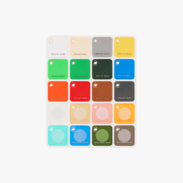 Bambu Lab Filament Color Swatches | 3D Universe