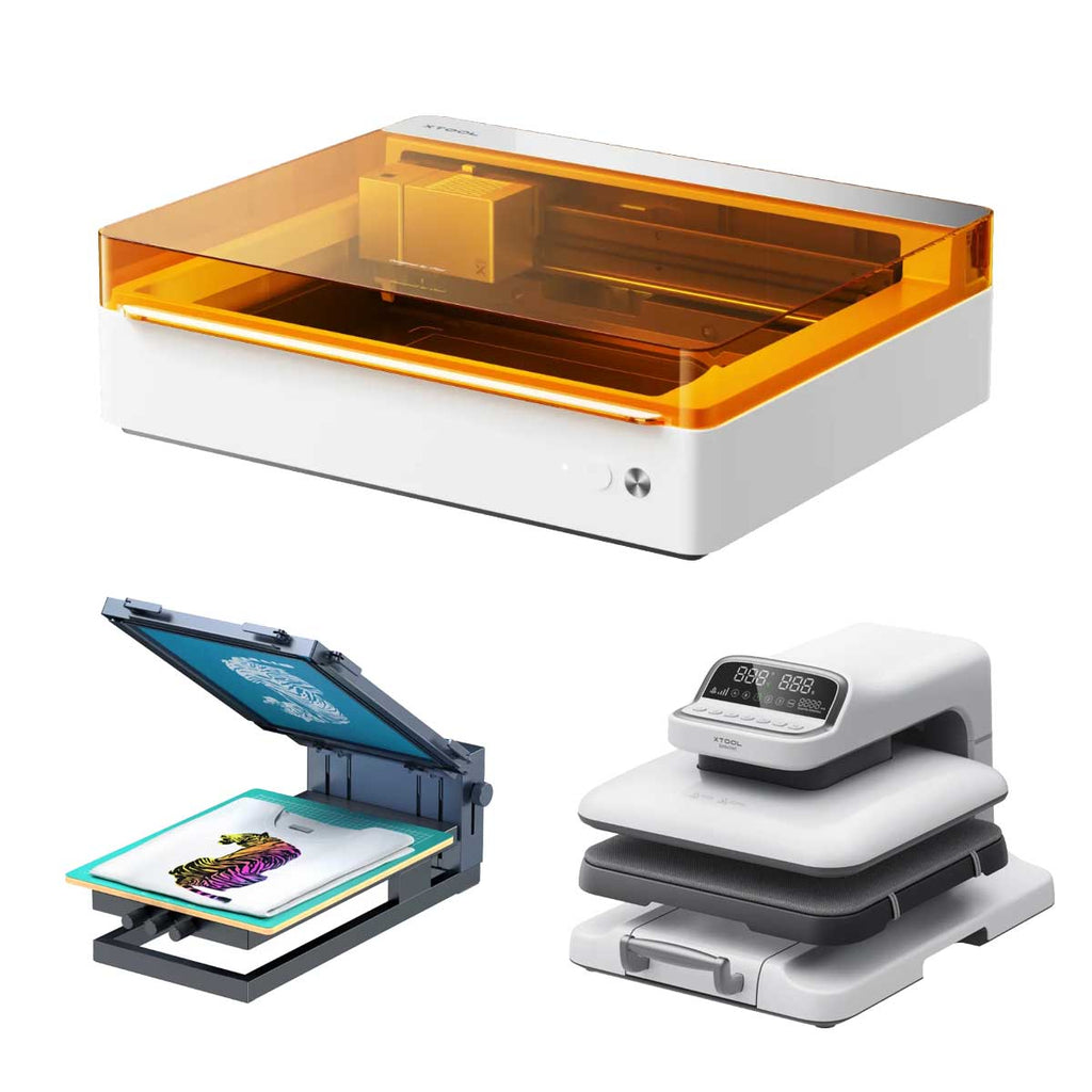 xTool M1 Ultra 20W+ Screen Printer + Heat Press Bundle - Variant Image